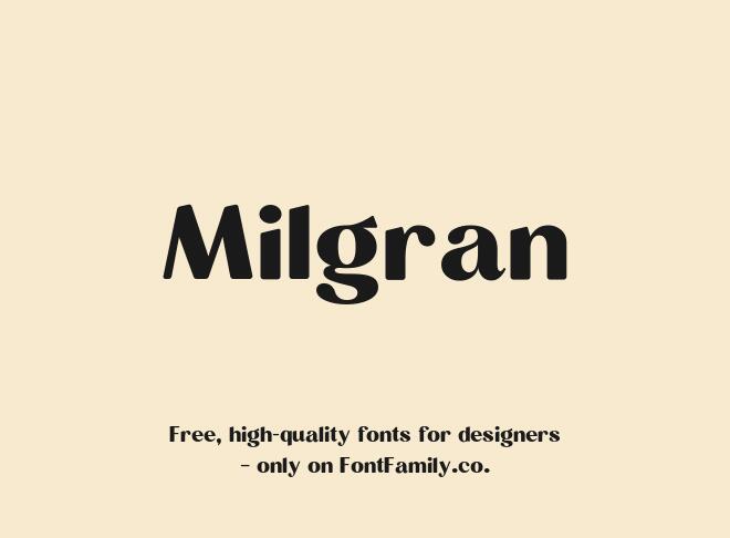 Milgran Font