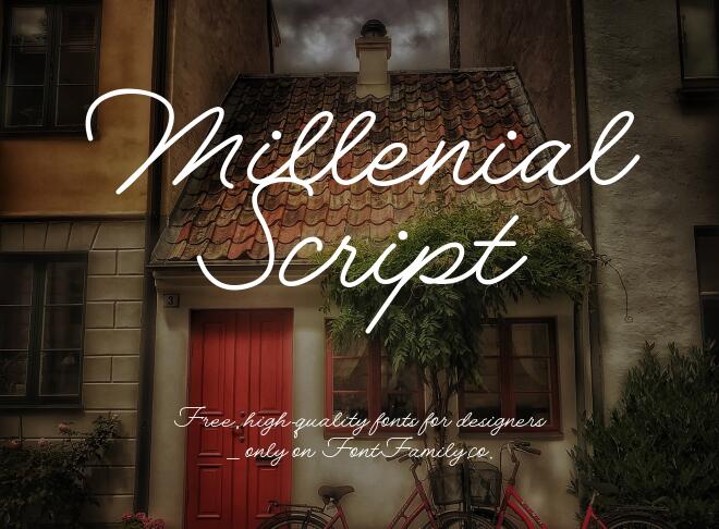 Millenial Script Font