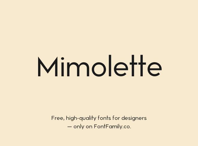 Mimolette Font
