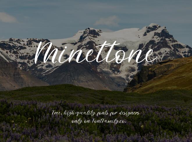 Minettone Font