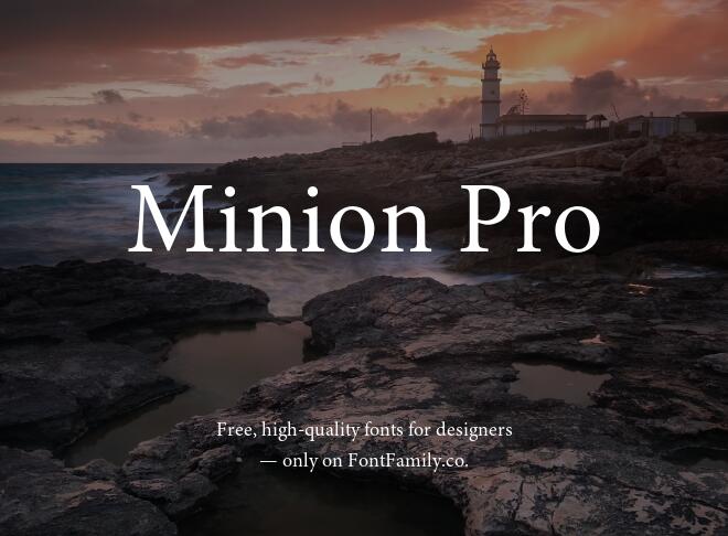 Minion Pro Font