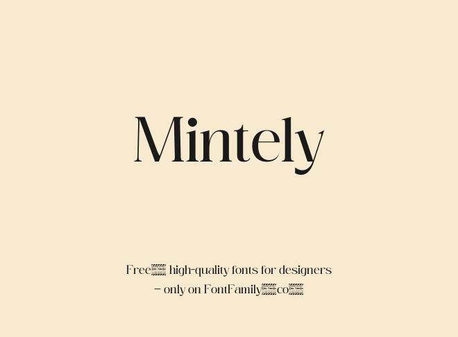 Mintely Font
