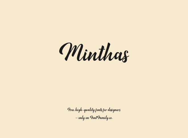 Minthas Font