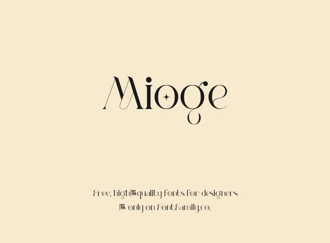 Mioge Font