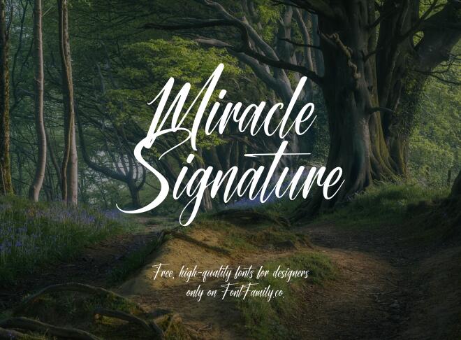 Miracle Signature Font