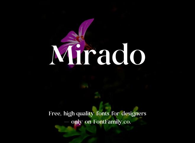 Mirado Font