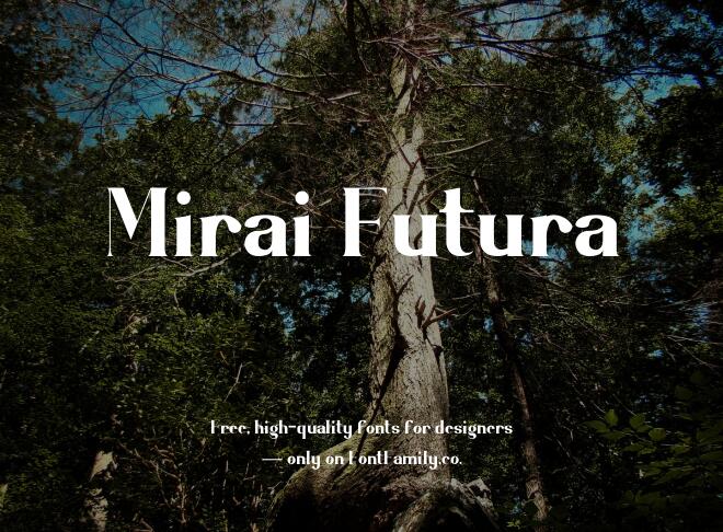 Mirai Futura Font