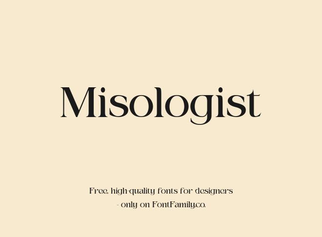 Misologist Font