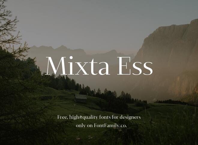 Mixta Ess Font