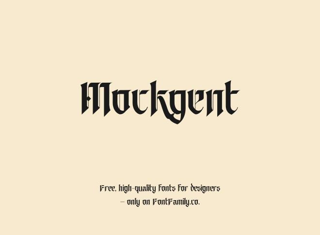 Mockgent Font