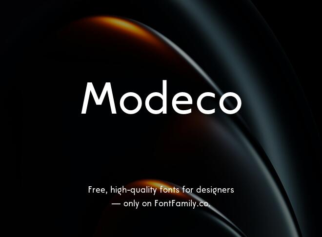 Modeco Font