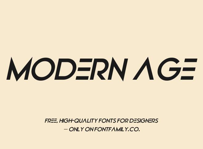 Modern Age Font