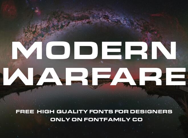 Modern Warfare Font