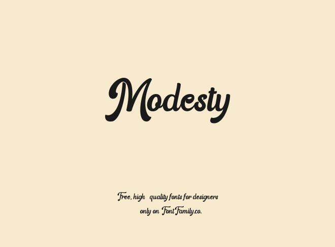 Modesty Font