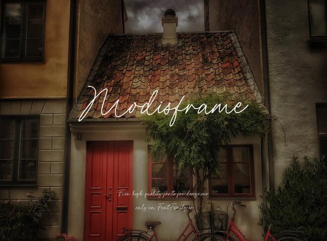 Modisframe Font