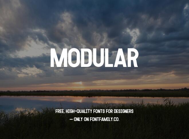 Modular Font