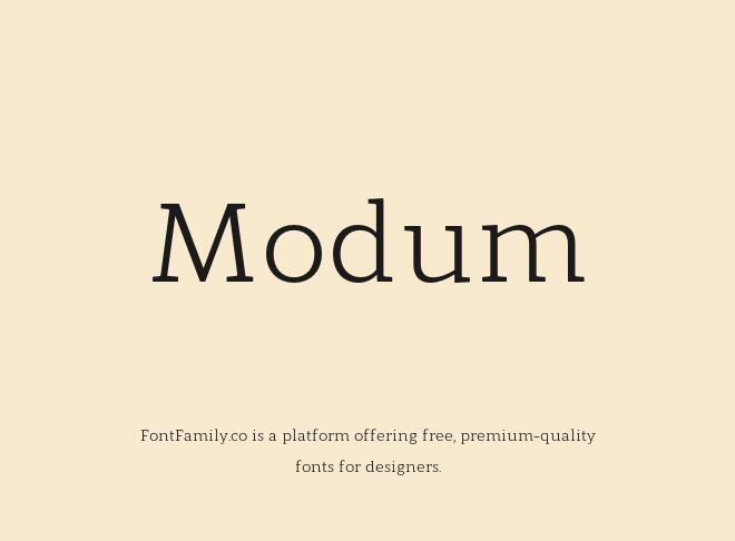 Modum Font