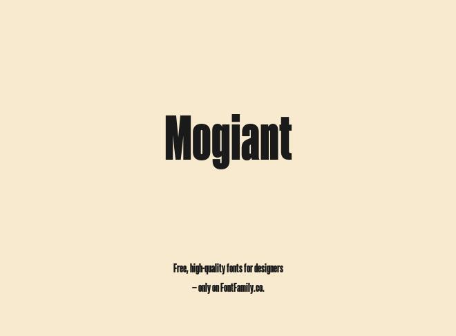Mogiant Font