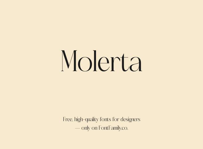 Molerta Font