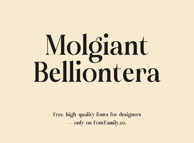 Molgiant Belliontera Font