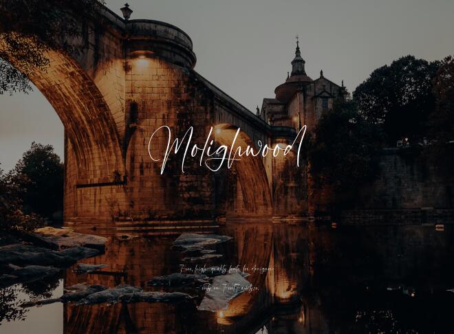 Molighwood Font