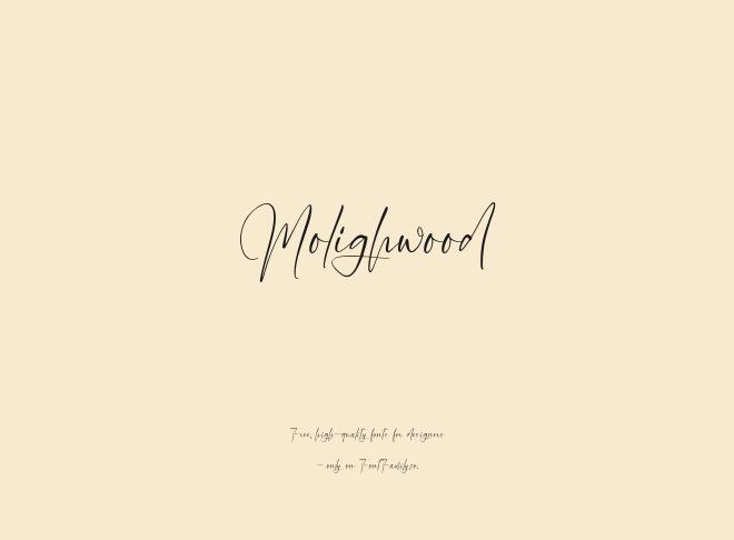 Molighwood Font