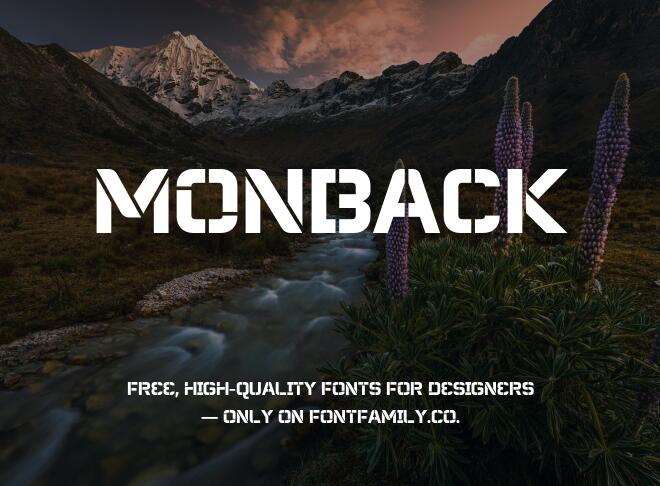 Monback Font