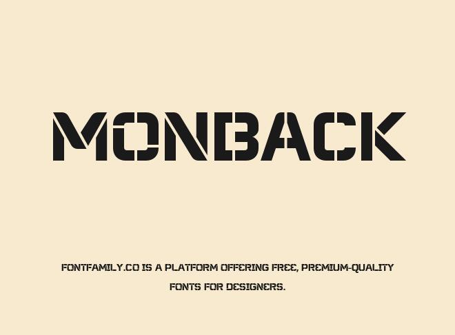 Monback Font