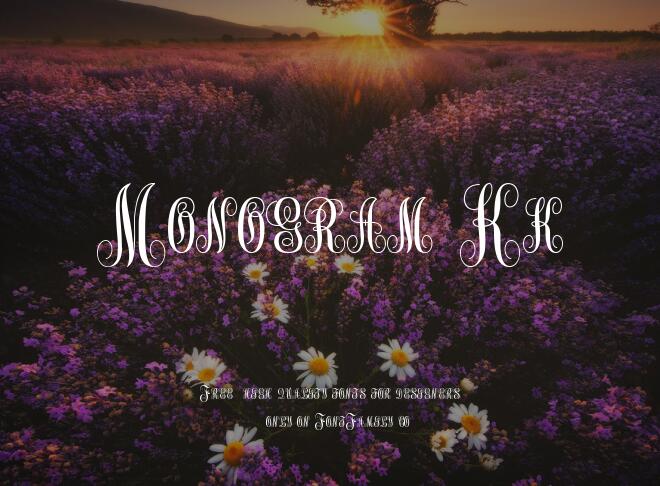 Monogram Kk Font