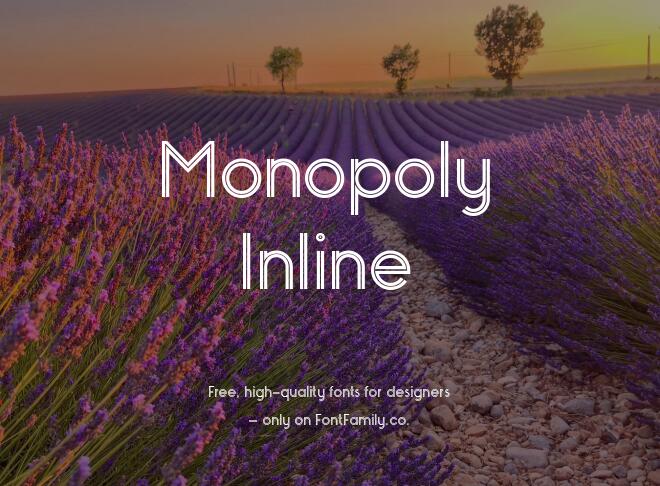 Monopoly Inline Font