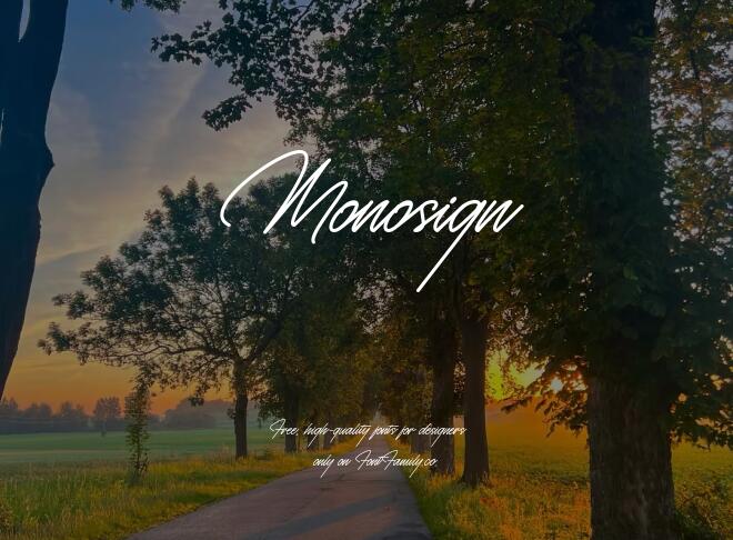 Monosign Font
