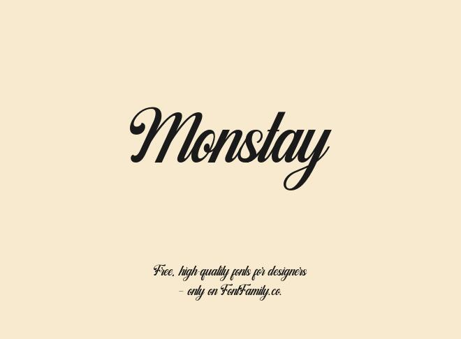 Monstay Font