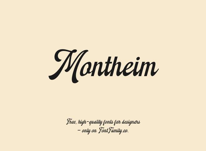 Montheim Font