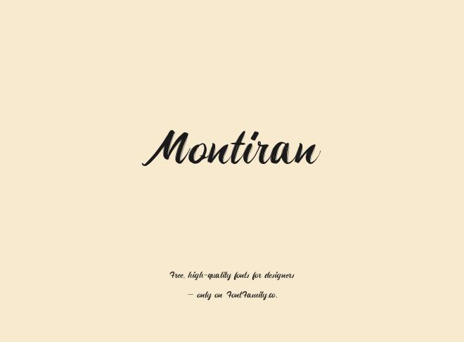 Montiran Font