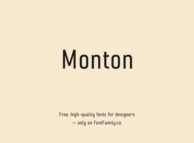 Monton Font