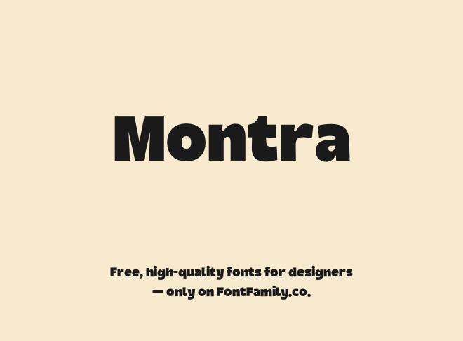 Montra Font