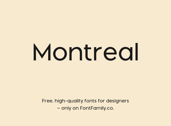 Montreal Font