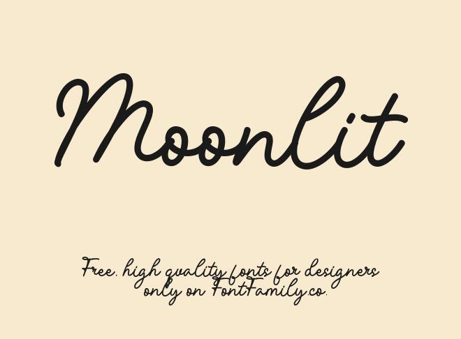 Moonlit Font