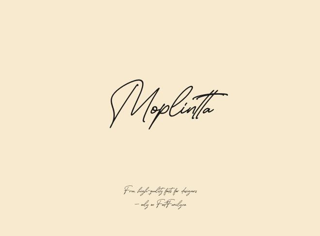 Moplintta Font
