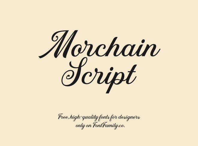 Morchain Script Font