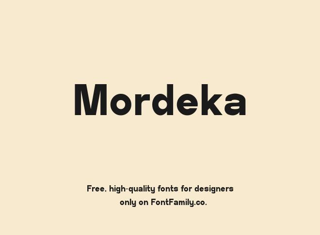 Mordeka Font