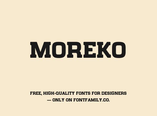 Moreko Font