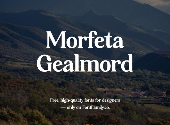 Morfeta Gealmord Font