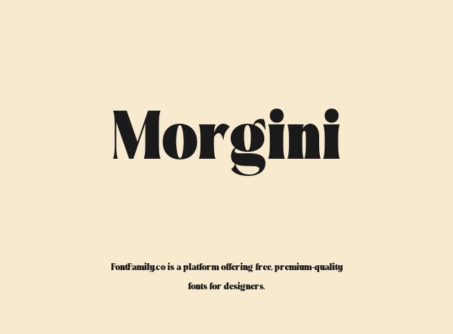 Morgini Font