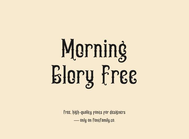 Morning Glory Free Font