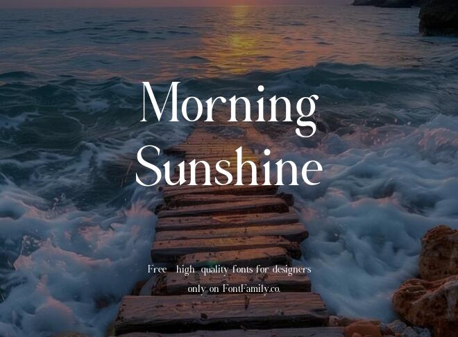 Morning Sunshine Font
