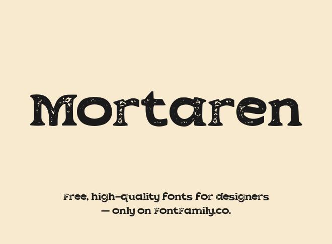 Mortaren Font