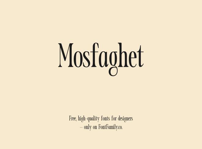 Mosfaghet Font