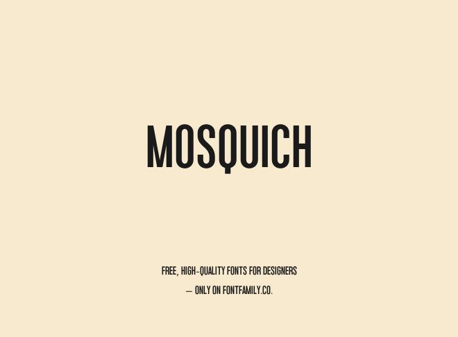 Mosquich Font
