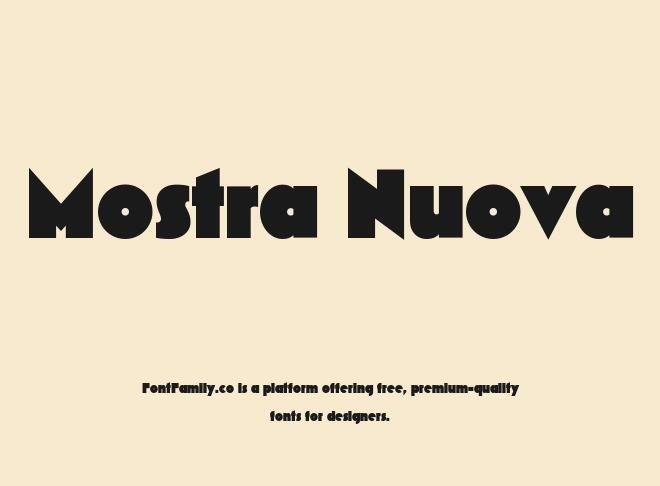 Mostra Nuova Font